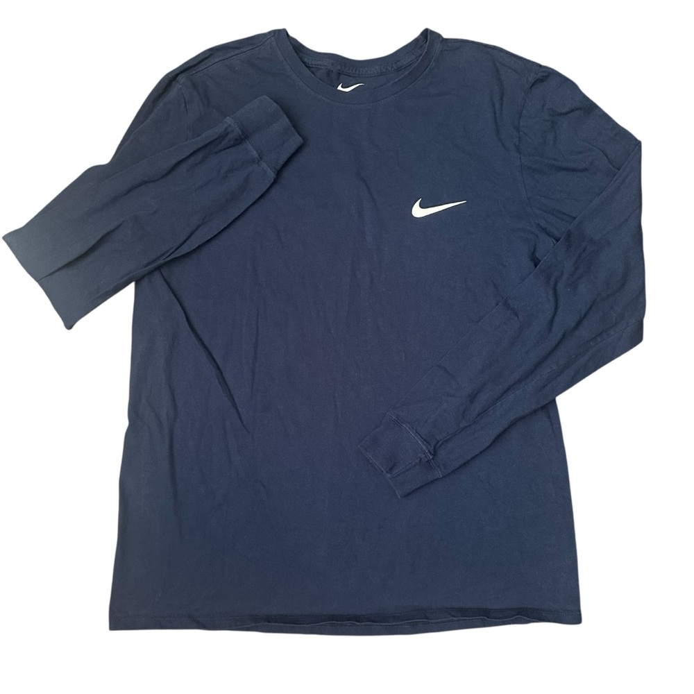 Nike Men's Navy Long Sleeve Shirt size L